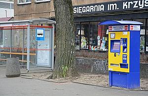 Nowe biletomaty na Bielanach