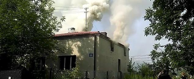 Pożar w domu na Nowodworach