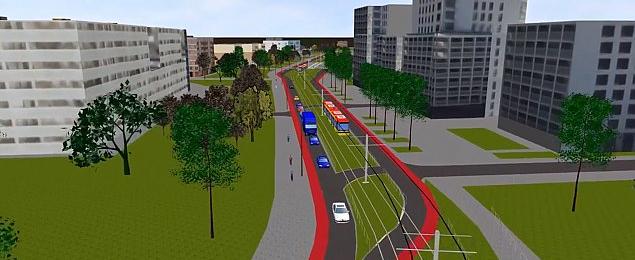 Tramwaj na Ordona i pod Dworcem Zachodnim. Zobacz animacje