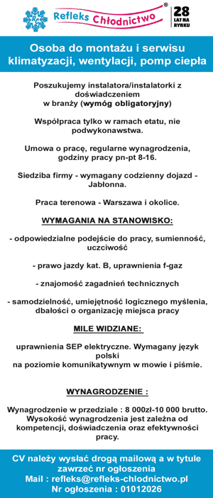 refleks chlodnictwo praca 2 3