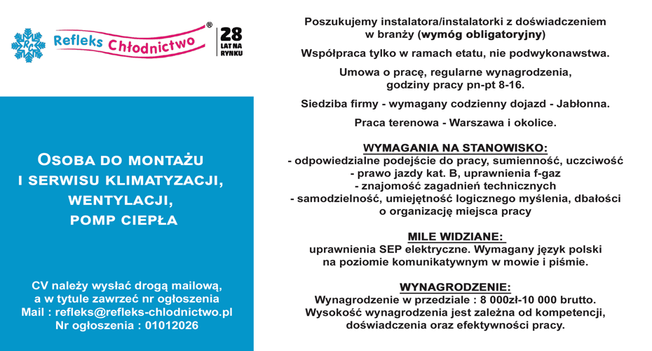 refleks chlodnictwo praca 2 2