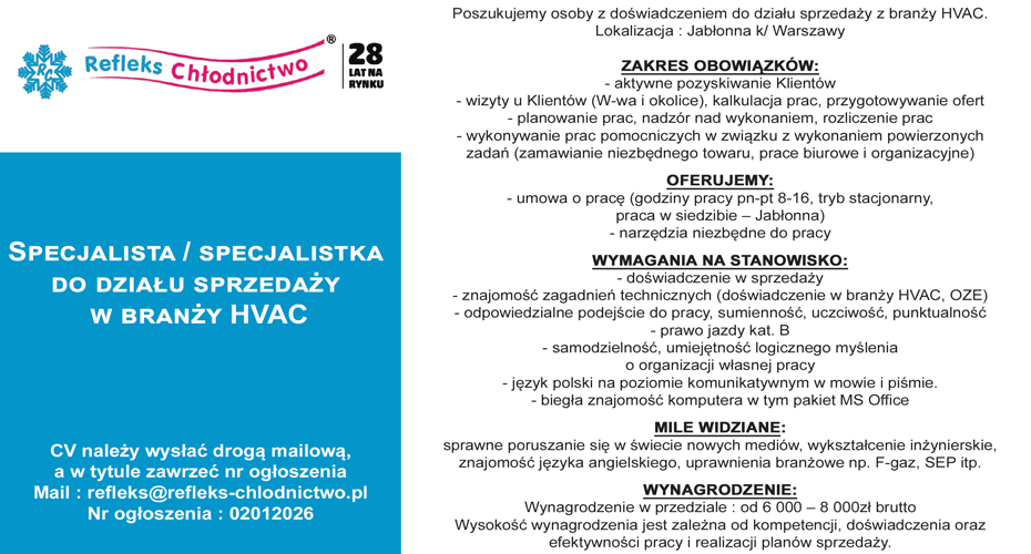 refleks chlodnictwo praca 1 2