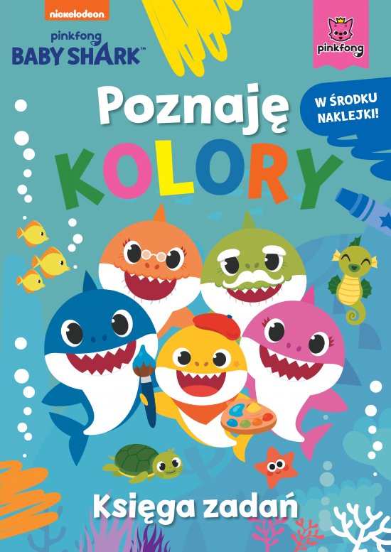 Baby Shark. Poznaj� kolory. Ksi�ga zada�
