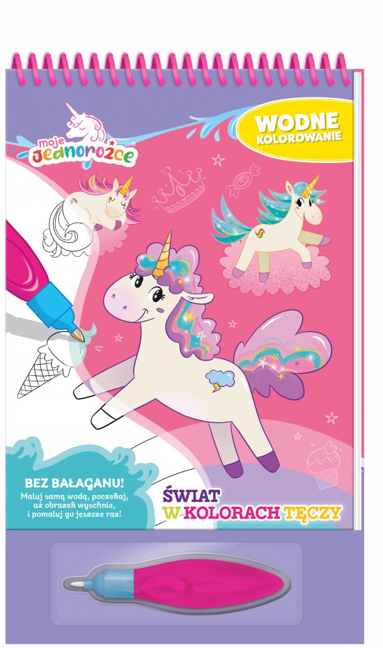 Moje jednoro�ce. Wodne kolorowanie cz. 1 �wiat w kolorach t�czy