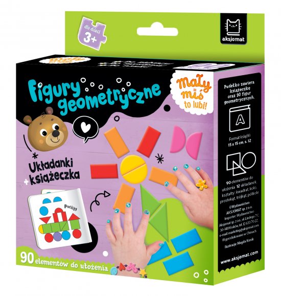 Ma�y mi� to lubi! Figury geometryczne. Uk�adanki + ksi��eczka 3+