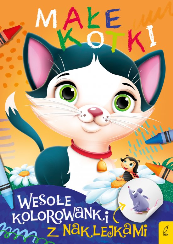 Weso�e kolorowanki z naklejkami. Ma�e kotki