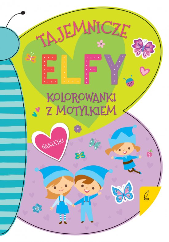 Kolorowanka z motylkiem. Tajemnicze elfy
