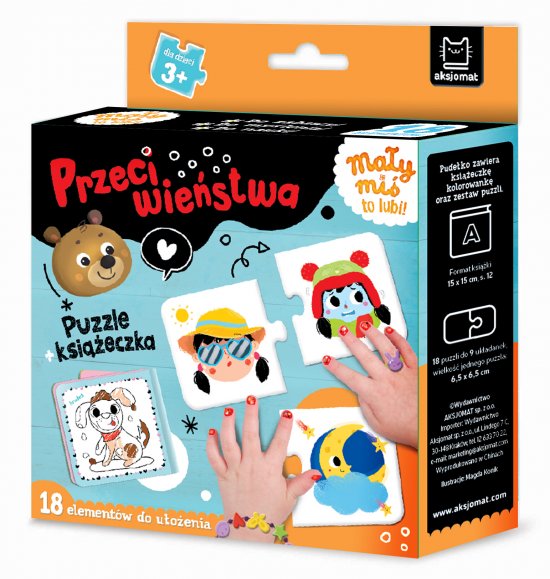 Ma�y mi� to lubi! Przeciwie�stwa. Puzzle + ksi��eczka 3+