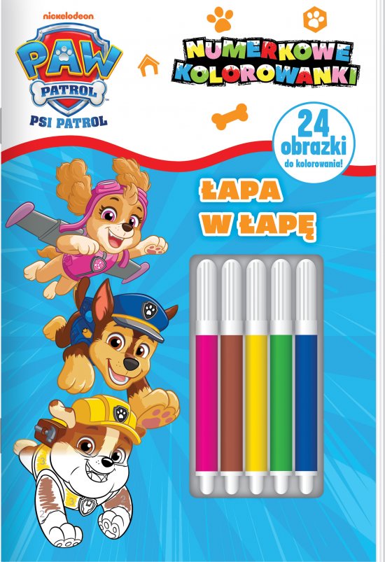 Psi Patrol. Numerkowe kolorowanki. �apa w �ap�