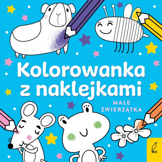 Kolorowanka z naklejkami. Ma�e zwierz�tka