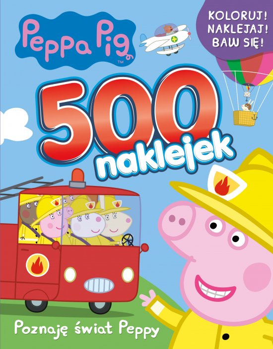 Peppa Pig 500 naklejek Poznaj� �wiat Peppy