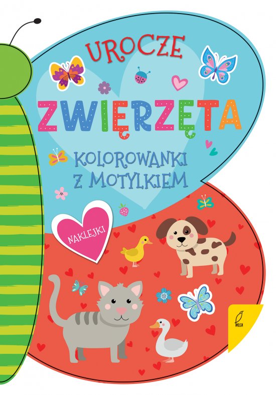 Kolorowanka z motylkiem. Urocze zwierz�ta