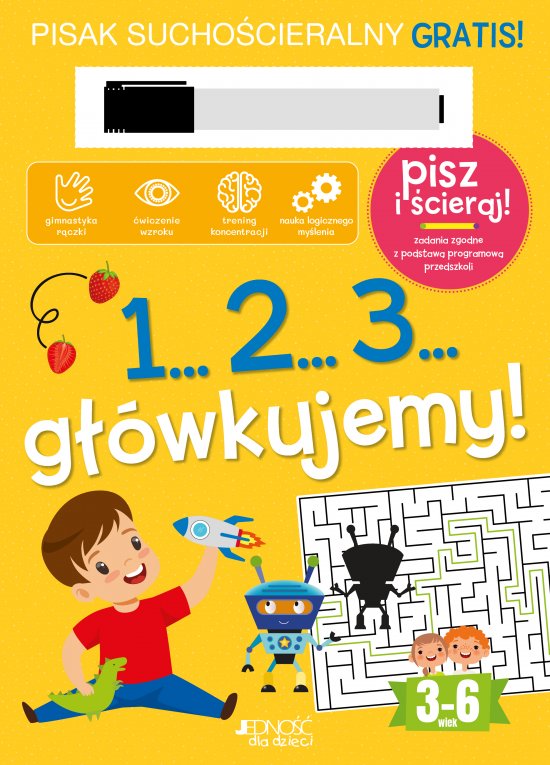 1...2...3...G��wkujemy! Ksi��ka z pisakiem sucho�cieralnym