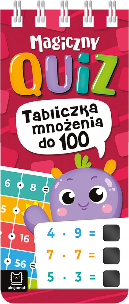 Magiczny quiz. Tabliczka mno�enia do 100. Na spirali