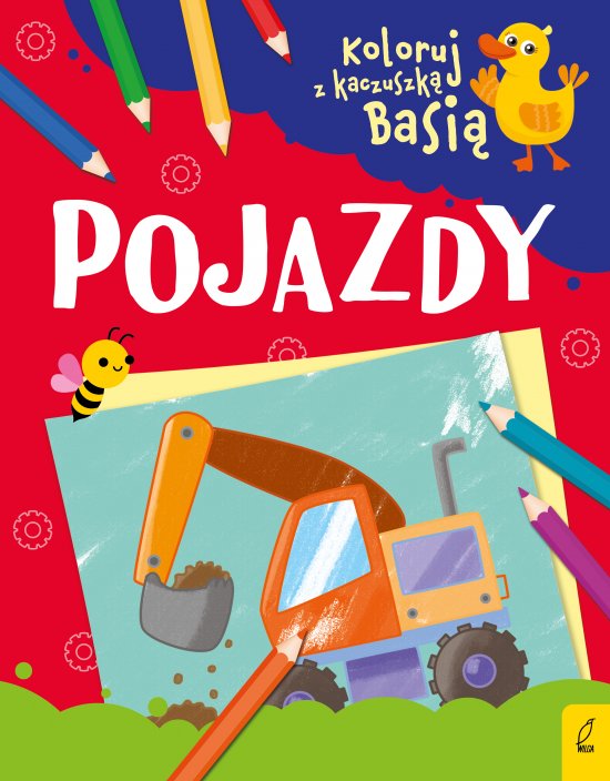 Koloruj z kaczuszk� Basi�. Pojazdy