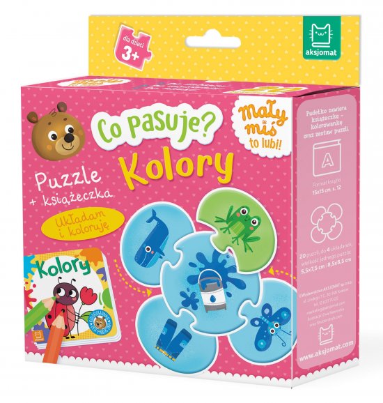 Co pasuje? Kolory. Puzzle + ksi��eczka