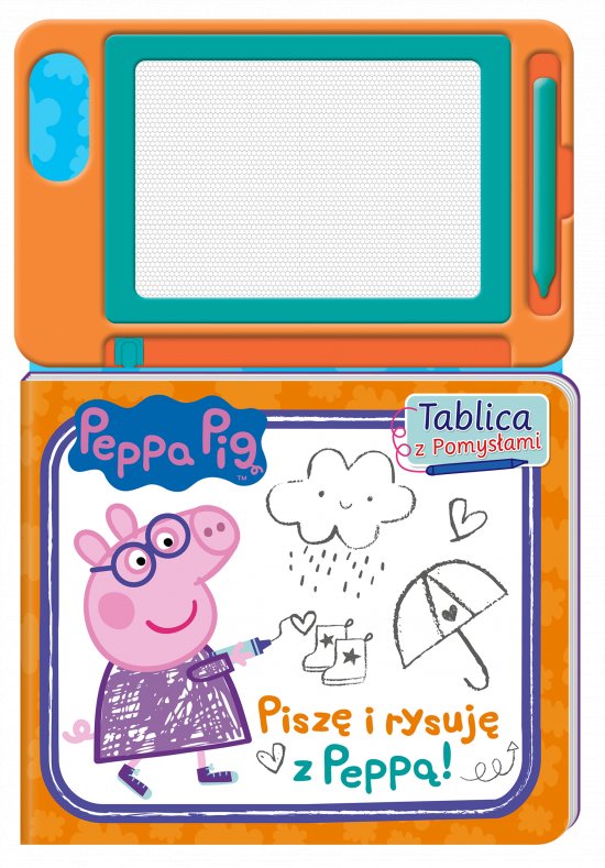 Peppa Pig. Tablica z pomys�ami. Pisz� i rysuj� z Pepp�!