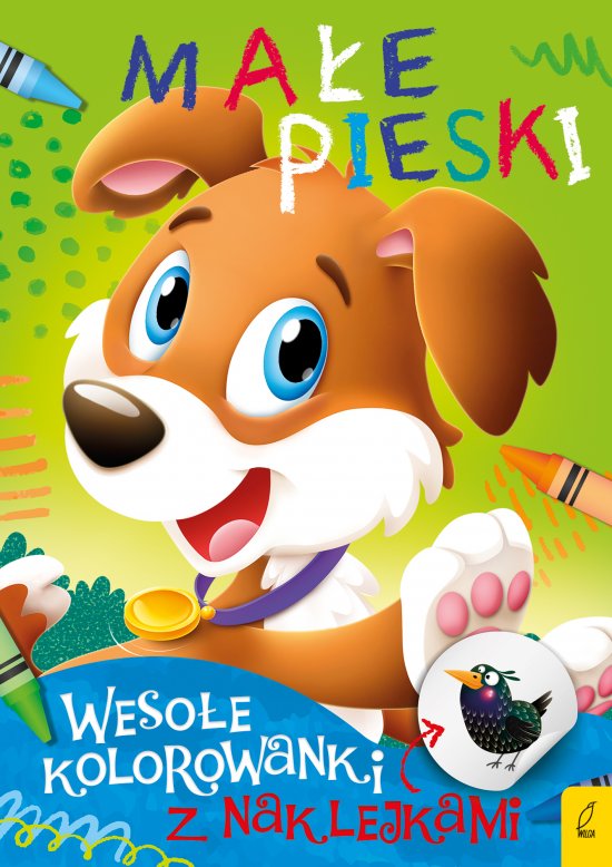 Weso�e kolorowanki z naklejkami. Ma�e pieski