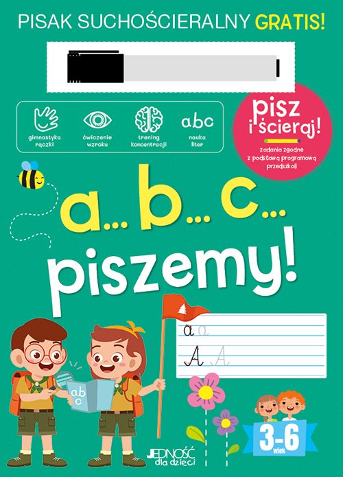 A...B...C... piszemy! Ksi��ka z pisakiem sucho�cieralnym