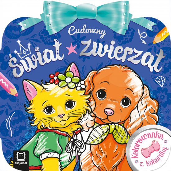 Kolorowanka z kokardk�. Cudowny �wiat zwierz�t
