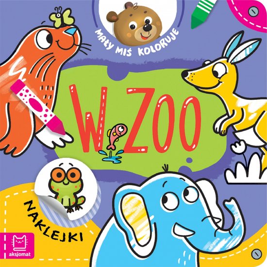 Ma�y mi� koloruje. W zoo