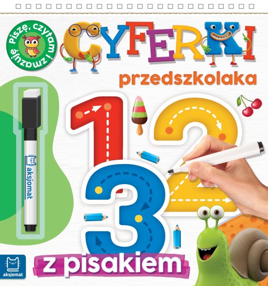 Cyferki przedszkolaka 5-6 lat. Seria z pisakiem. Pisz�, licz� i zmazuj�