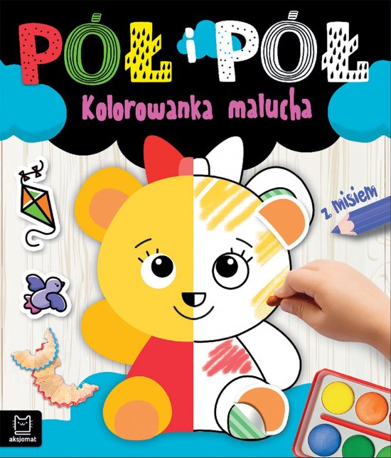 P� i p�. Kolorowanka malucha z misiem