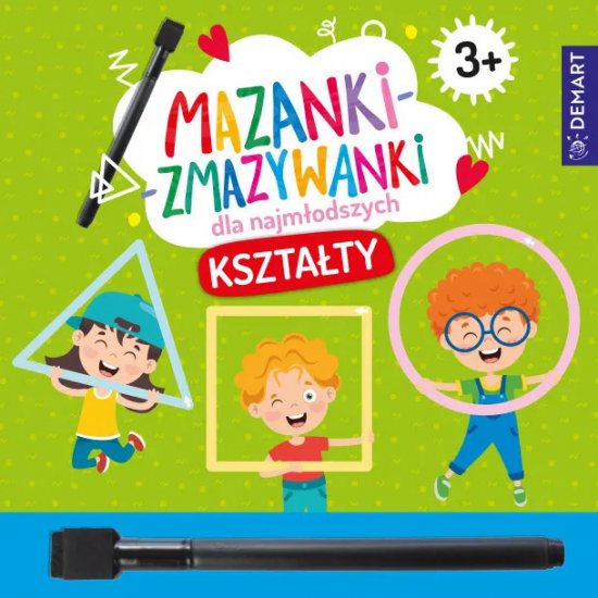 Mazanki-zmazywanki dla najm�odszych 3+ Kszta�ty