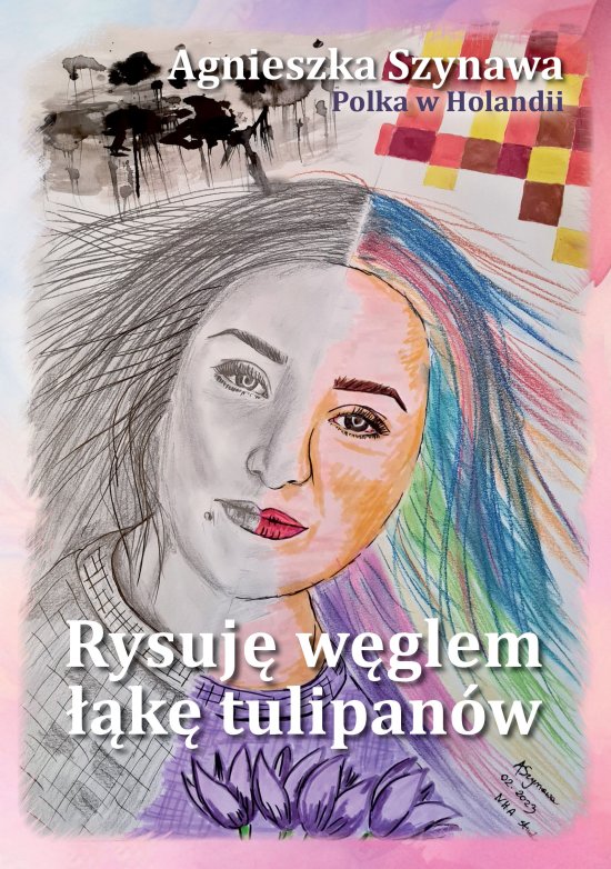 Rysuj� w�glem ��k� tulipan�w