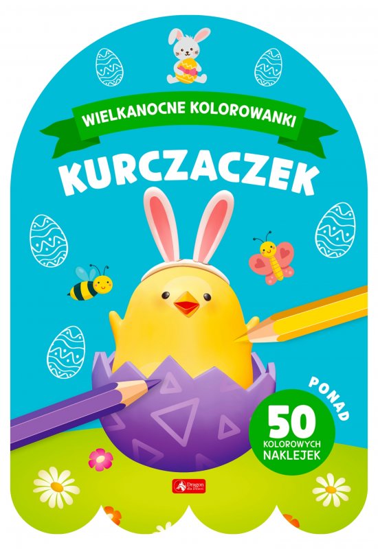 Wielkanocne kolorowanki. Kurczaczek
