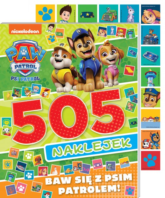 Psi Patrol. 505 naklejek. Baw si� z Psim Patrolem