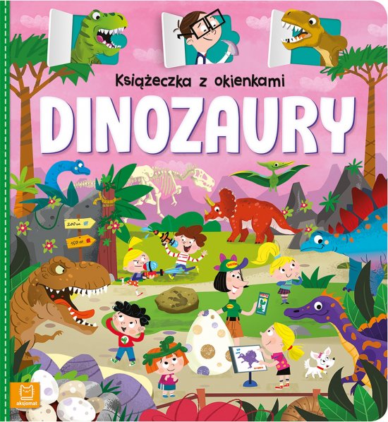 Ksi��eczka z okienkami. Dinozaury