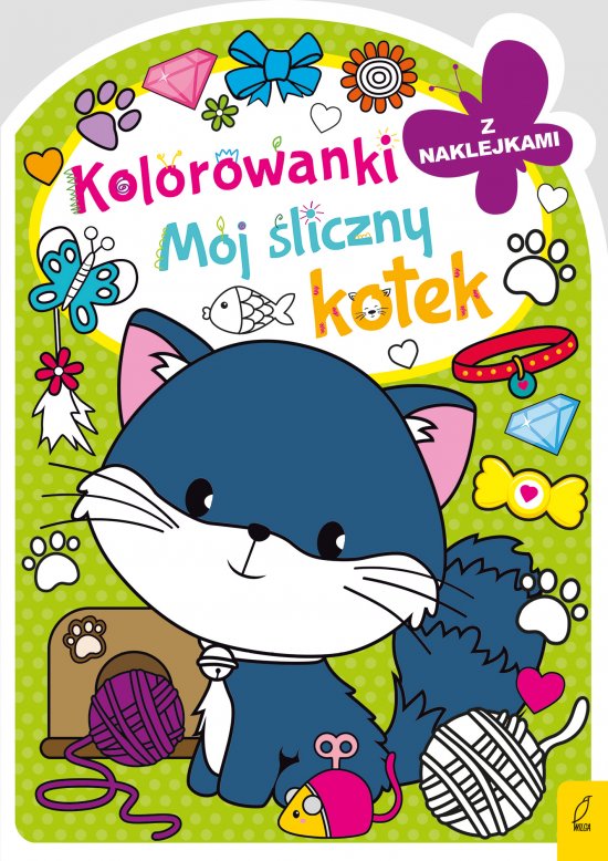 Kolorowanka z wykrojnikiem. M�j �liczny kotek