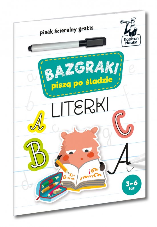 Bazgraki pisz� po �ladzie. Literki. Kapitan Nauka