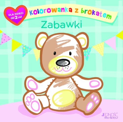 Kolorowanka z brokatem. Zabawki