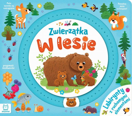 Zwierz�tka w lesie. Labirynty z ruchomymi elementami