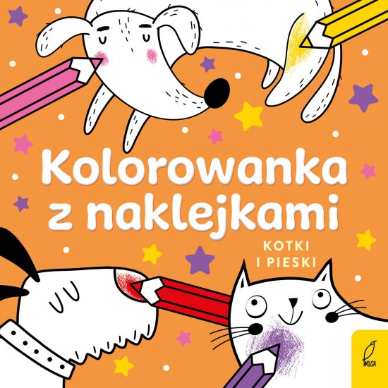 Kolorowanka z naklejkami. Kotki i pieski