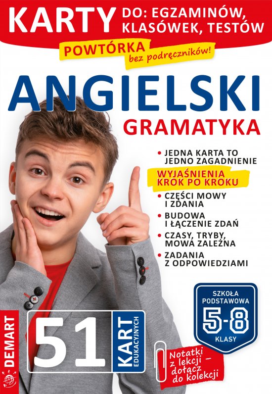 J�zyk angielski. Gramatyka. Karty edukacyjne