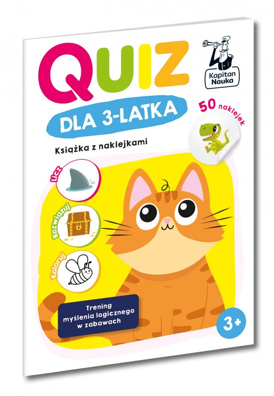 Quiz dla 3-latka. Ksi��ka z naklejkami. Kapitan Nauka