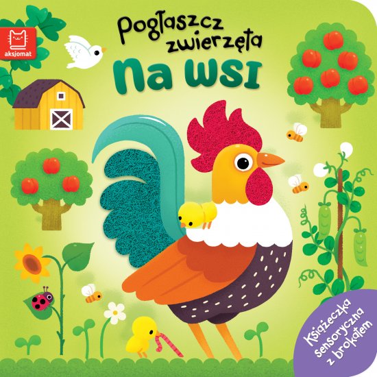 Pog�aszcz zwierz�ta. Na wsi. Ksi��eczka sensoryczna z brokatem