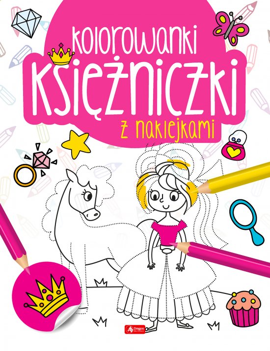 Ksi�niczki. Kolorowanka z naklejkami