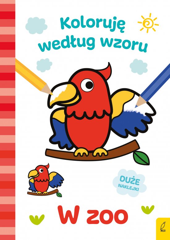 Koloruj� wed�ug wzoru. W zoo