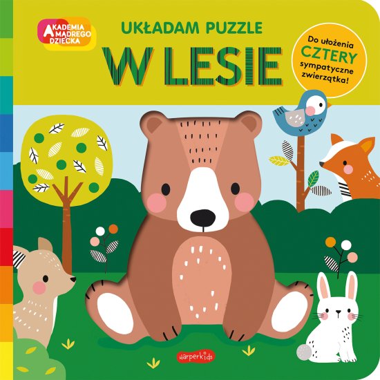 W lesie. Akademia m�drego dziecka. Uk�adam puzzle