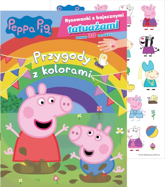 Peppa Pig. Rysowanki z bajecznymi tatua�ami cz. 1 Przygody z kolorami