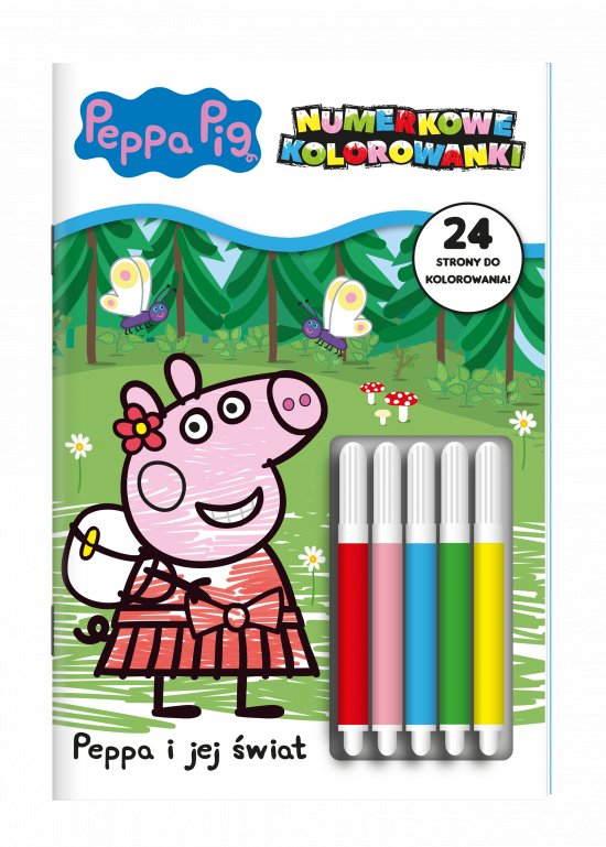 Peppa Pig Numerkowe kolorowanki cz. 2 Peppa i jej �wiat
