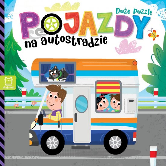 Pojazdy na autostradzie. Du�e puzzle