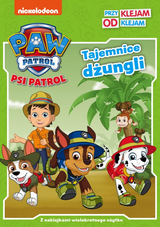 Psi Patrol. Przyklejam Odklejam. Tajemnice d�ungli