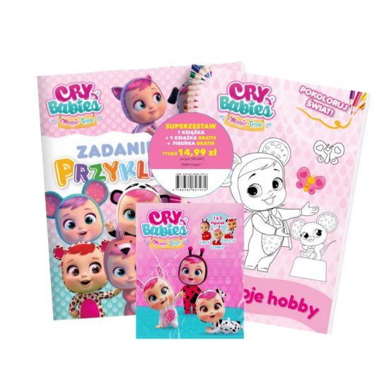 Cry Babies. Zestaw. Dwie ksi��eczki oraz 1 z 3 figurek!