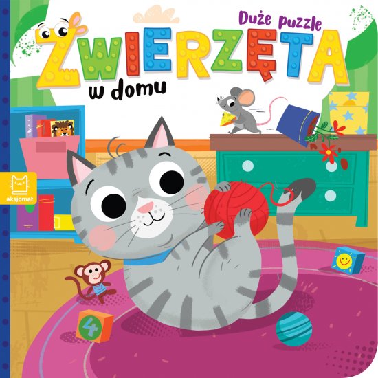 Zwierz�ta w domu. Du�e puzzle
