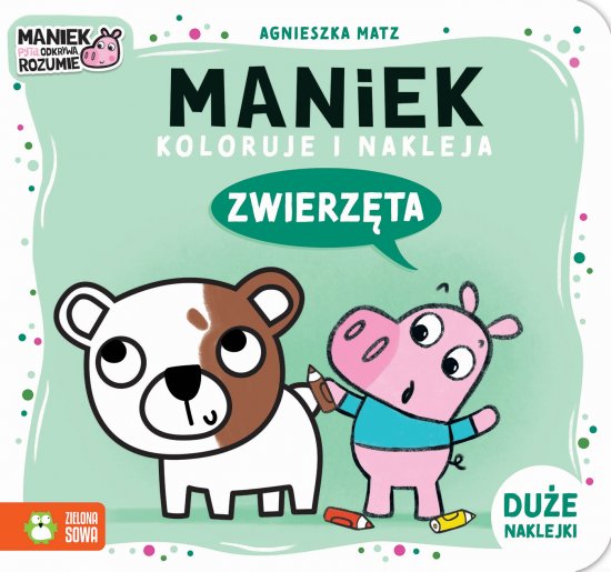 Maniek koloruje i nakleja. Zwierz�ta
